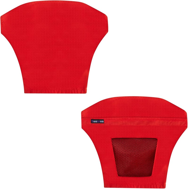 Tontron Sunscreen UV Protection Kayaking Pogies for Kayaking,Sea Kayak Canoe Touring Paddle,Paddling (Red with Air Vent) - Image 1